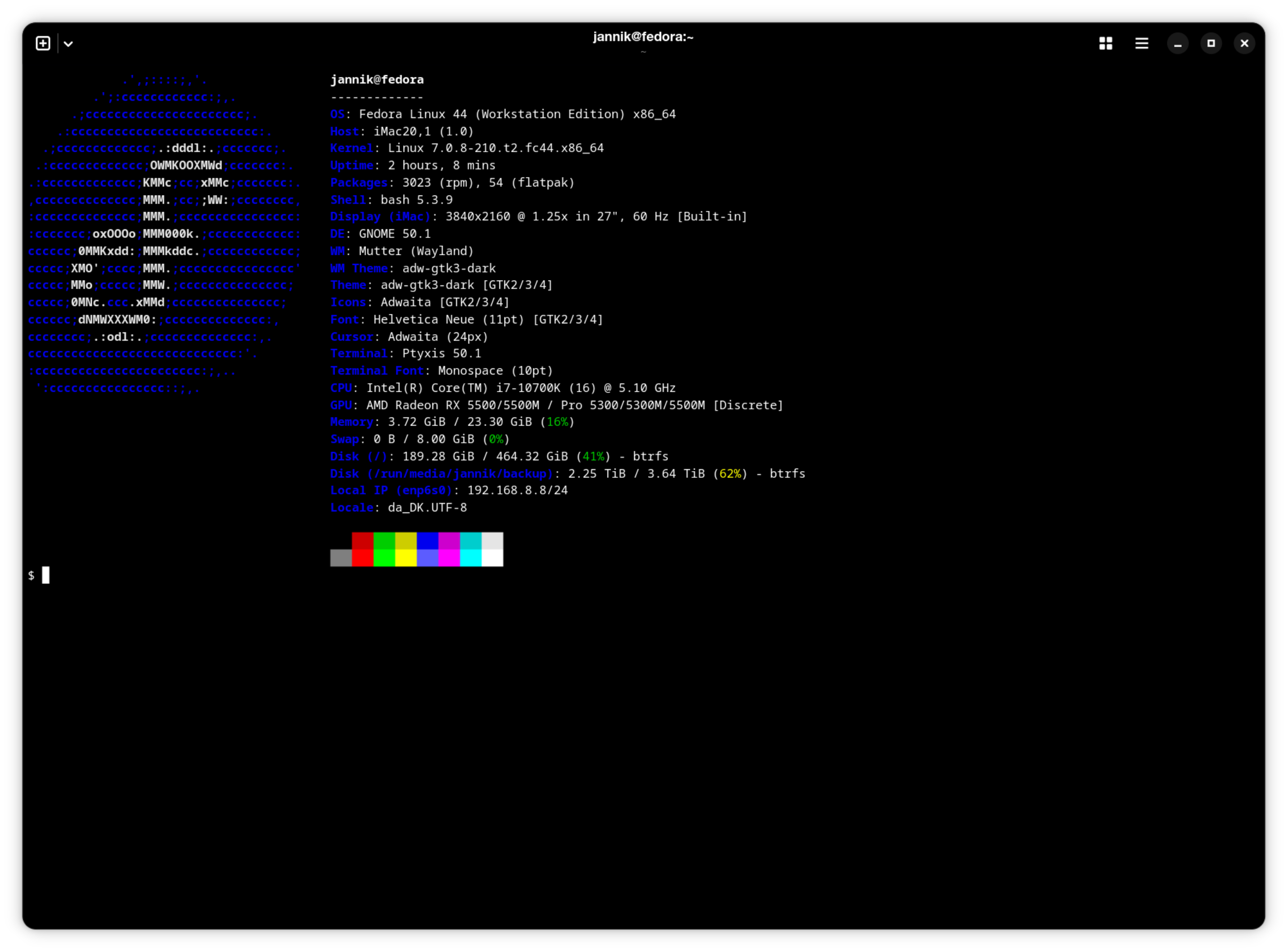 Så kom den fulde patch med 7.0.8-210 på Fedora T2